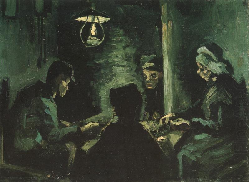Vincent Van Gogh Four Peasants at a Meal (nn04) china oil painting image
